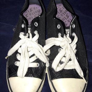 Black Sequin Sneakers